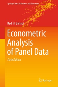 Cover image: Econometric Analysis of Panel Data 6th edition 9783030539528