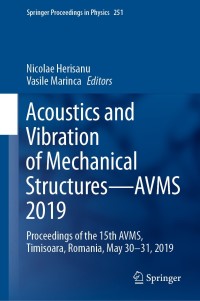 Imagen de portada: Acoustics and Vibration of Mechanical Structures—AVMS 2019 1st edition 9783030541354