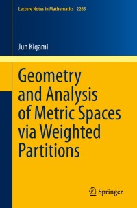 Cover image: Geometry and Analysis of Metric Spaces via Weighted Partitions 9783030541538