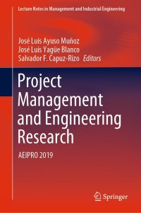 Imagen de portada: Project Management and Engineering Research 1st edition 9783030544096