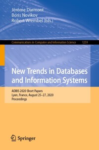 Imagen de portada: New Trends in Databases and Information Systems 1st edition 9783030546229