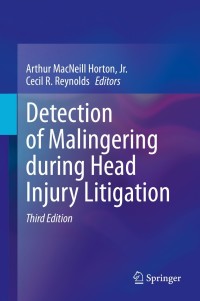 Cover image: Detection of Malingering during Head Injury Litigation 3rd edition 9783030546557