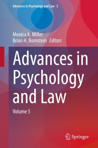 Titelbild: Advances in Psychology and Law 1st edition 9783030546779