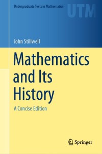 Imagen de portada: Mathematics and Its History 9783030551926