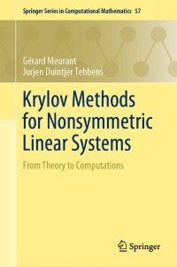 Imagen de portada: Krylov Methods for Nonsymmetric Linear Systems 9783030552503