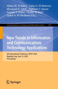 Cover image: New Trends in Information and Communications Technology Applications 1st edition 9783030553395