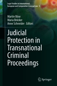 Cover image: Judicial Protection in Transnational Criminal Proceedings 1st edition 9783030557959