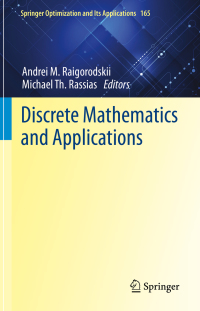 صورة الغلاف: Discrete Mathematics and Applications 1st edition 9783030558567