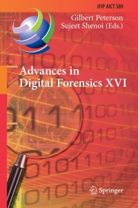 Cover image: Advances in Digital Forensics XVI 1st edition 9783030562229