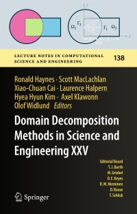 Cover image: Domain Decomposition Methods in Science and Engineering XXV 1st edition 9783030567491