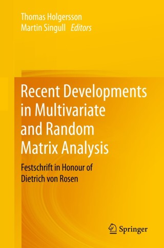 Imagen de portada: Recent Developments in Multivariate and Random Matrix Analysis 1st edition 9783030567729