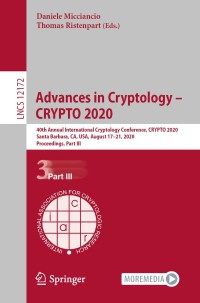 Cover image: Advances in Cryptology – CRYPTO 2020 1st edition 9783030568764