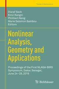 表紙画像: Nonlinear Analysis, Geometry and Applications 1st edition 9783030573355
