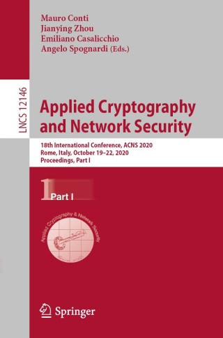 Imagen de portada: Applied Cryptography and Network Security 1st edition 9783030578077