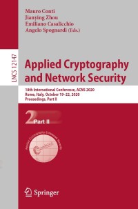 Cover image: Applied Cryptography and Network Security 1st edition 9783030578770