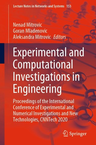 Cover image: Experimental and Computational Investigations in Engineering 1st edition 9783030583613