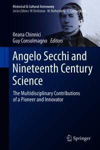 Cover image: Angelo Secchi and Nineteenth Century Science 9783030583835