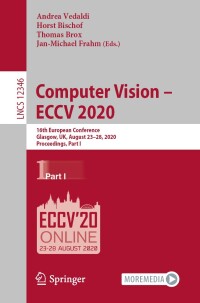 Cover image: Computer Vision – ECCV 2020 1st edition 9783030584511