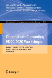 Imagen de portada: Dependable Computing - EDCC 2020 Workshops 1st edition 9783030584610