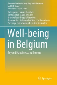 Cover image: Well-being in Belgium 9783030585082