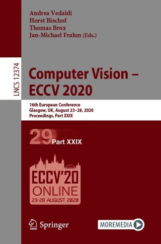 Imagen de portada: Computer Vision – ECCV 2020 1st edition 9783030585259