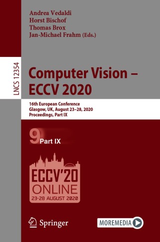 Cover image: Computer Vision – ECCV 2020 1st edition 9783030585440