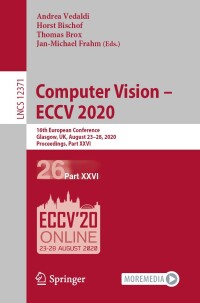 Imagen de portada: Computer Vision – ECCV 2020 1st edition 9783030585730