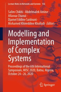 Imagen de portada: Modelling and Implementation of Complex Systems 1st edition 9783030588601