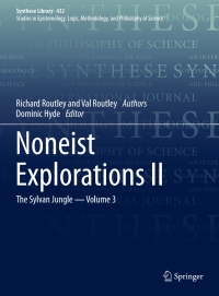 صورة الغلاف: Noneist Explorations II 9783030588632