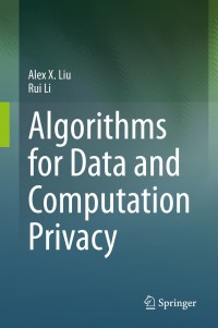 Titelbild: Algorithms for Data and Computation Privacy 9783030588953