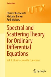 Cover image: Spectral and Scattering Theory for Ordinary Differential Equations 9783030590871