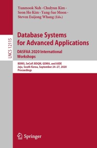 表紙画像: Database Systems for Advanced Applications. DASFAA 2020 International Workshops 1st edition 9783030594121