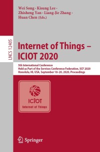 Titelbild: Internet of Things - ICIOT 2020 1st edition 9783030596149