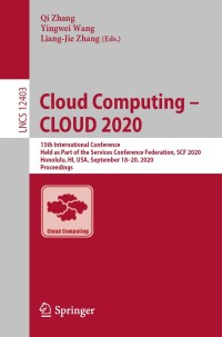 Imagen de portada: Cloud Computing – CLOUD 2020 1st edition 9783030596347