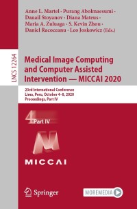 Imagen de portada: Medical Image Computing and Computer Assisted Intervention – MICCAI 2020 1st edition 9783030597184