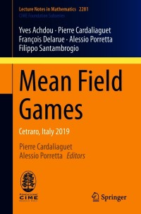Cover image: Mean Field Games 9783030598365
