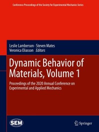 Cover image: Dynamic Behavior of Materials, Volume 1 9783030599461