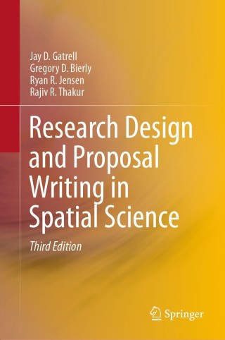 Cover image: Research Design and Proposal Writing in Spatial Science 3rd edition 9783030600181