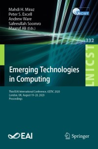 Cover image: Emerging Technologies in Computing 1st edition 9783030600358