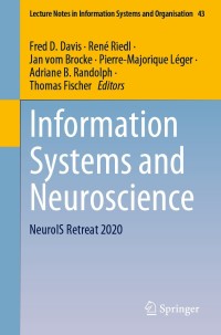 Imagen de portada: Information Systems and Neuroscience 1st edition 9783030600723