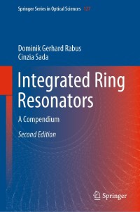 Cover image: Integrated Ring Resonators 2nd edition 9783030601300