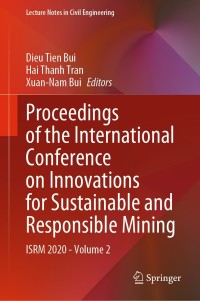 صورة الغلاف: Proceedings of the International Conference on Innovations for Sustainable and Responsible Mining 1st edition 9783030602680