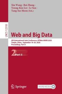 Titelbild: Web and Big Data 1st edition 9783030602895