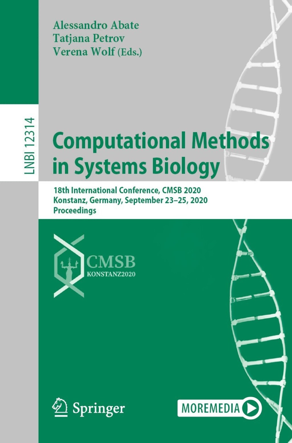 Computational Methods in Systems Biology 18th International Conference, CMSB 2020, Konstanz, Germany, September 23–25, 2020, Proceedings 1st Edition