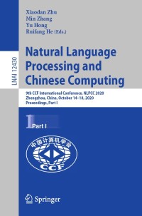 Imagen de portada: Natural Language Processing and Chinese Computing 1st edition 9783030604493