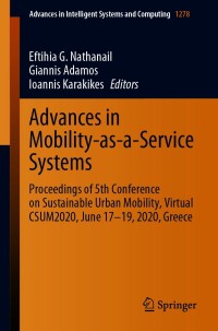 Imagen de portada: Advances in Mobility-as-a-Service Systems 1st edition 9783030610746