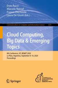 Cover image: Cloud Computing, Big Data & Emerging Topics 1st edition 9783030612177