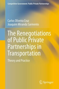 Cover image: The Renegotiations of Public Private Partnerships in Transportation 9783030612573