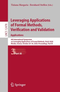 Cover image: Leveraging Applications of Formal Methods, Verification and Validation: Applications 1st edition 9783030614669