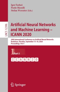 Immagine di copertina: Artificial Neural Networks and Machine Learning – ICANN 2020 1st edition 9783030616083